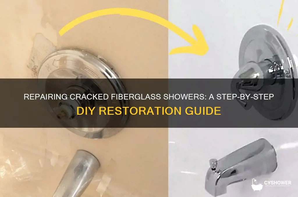 how to fix broken fiberglass shower