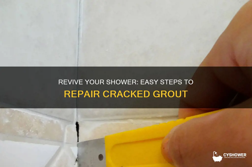 how to fix broken grout in shower