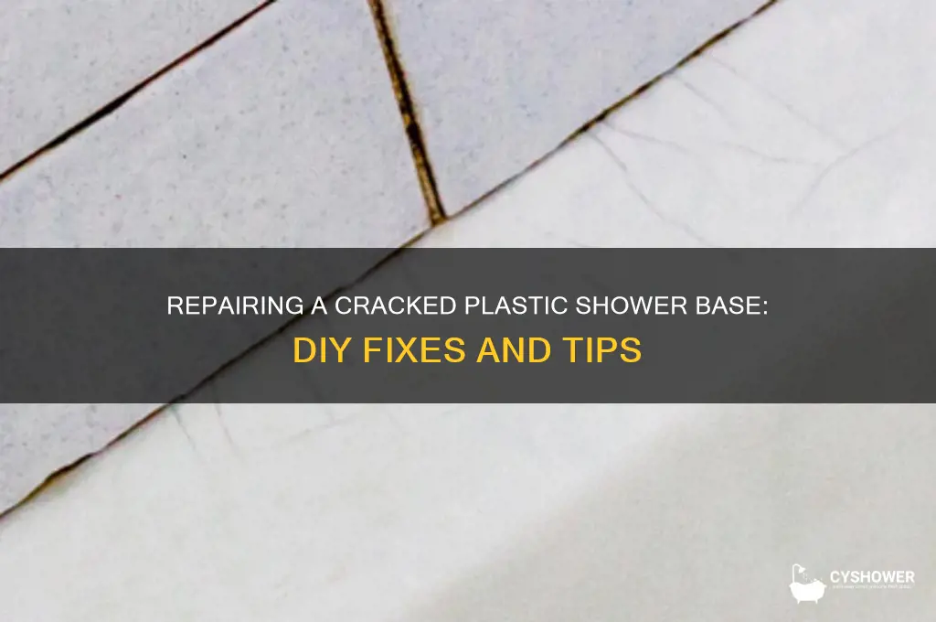 how to fix broken plastic shower base