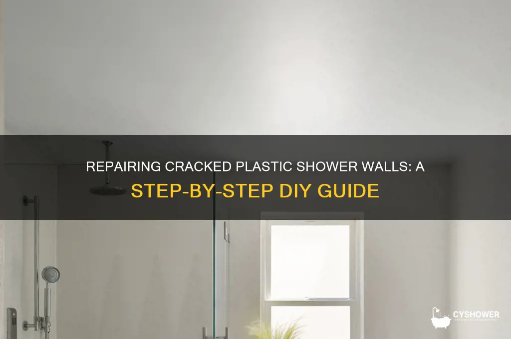 how to fix broken plastic shower wall