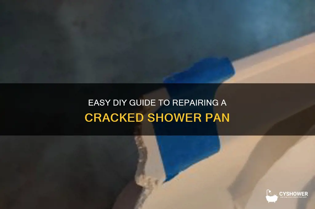 how to fix broken shower pan