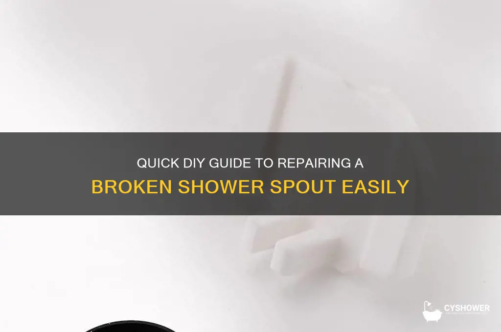 how to fix broken shower spout