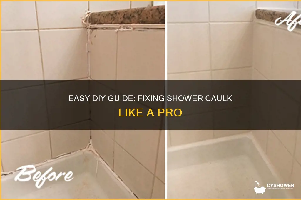 how to fix caulk in shower