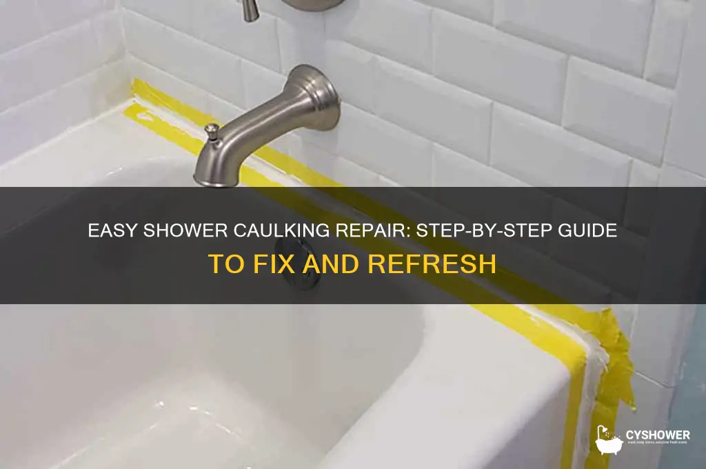 how to fix caulking in shower