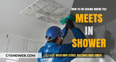Seamless Shower Ceiling Repair: Fixing Tile Meets for a Waterproof Finish