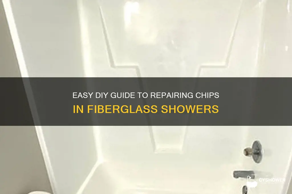 how to fix chips in fiberglass shower