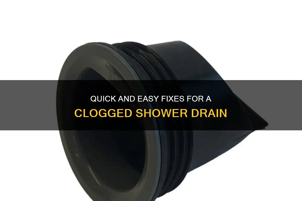 how to fix clog in shower