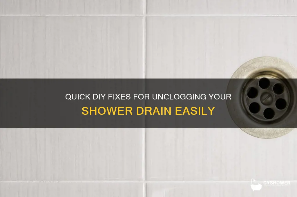 how to fix clog shower drain