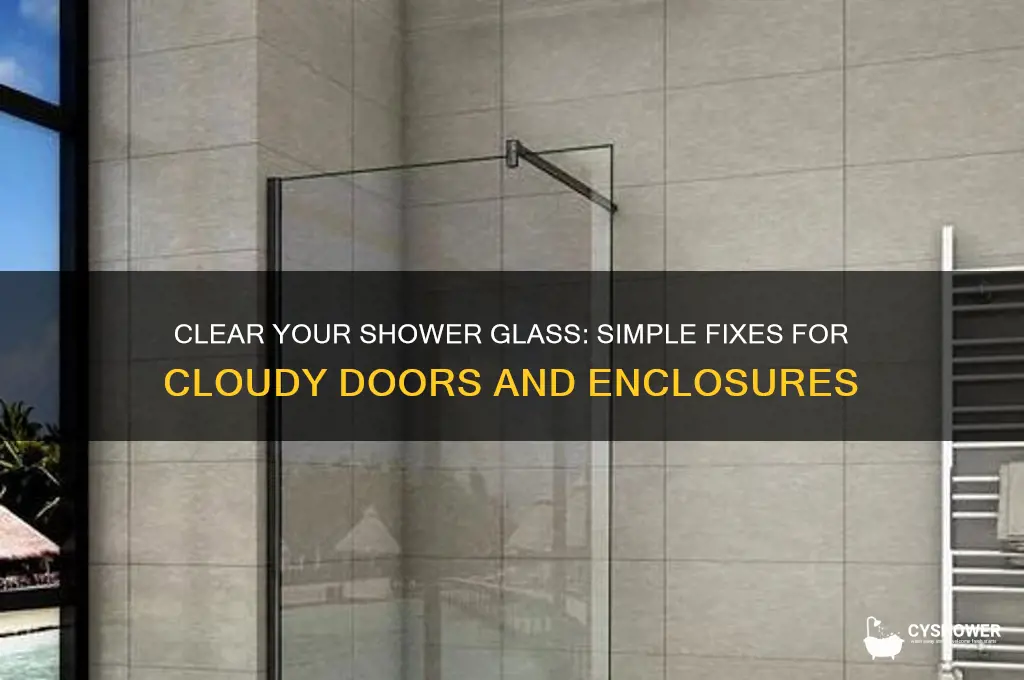 how to fix cloudy shower glass