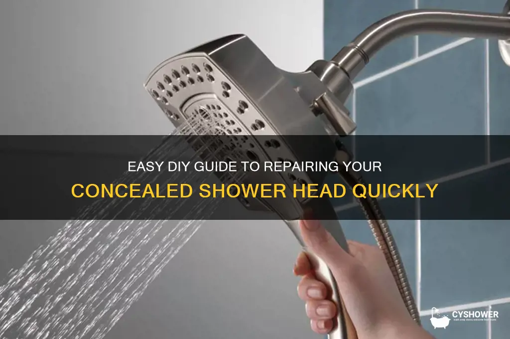 how to fix concealed shower head