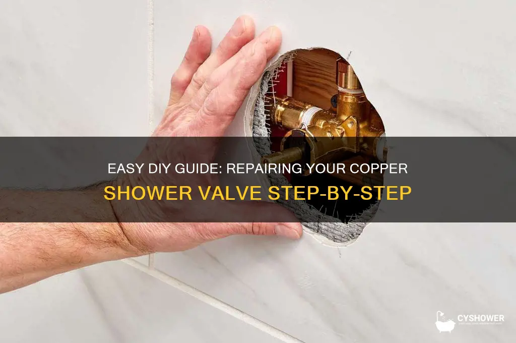 how to fix copper shower valve