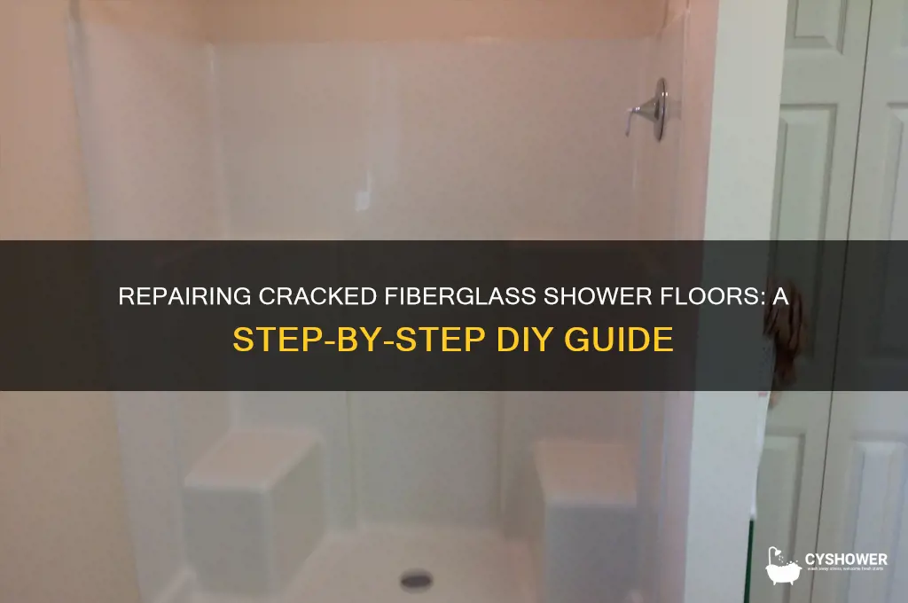 how to fix crack in fiberglass shower floor