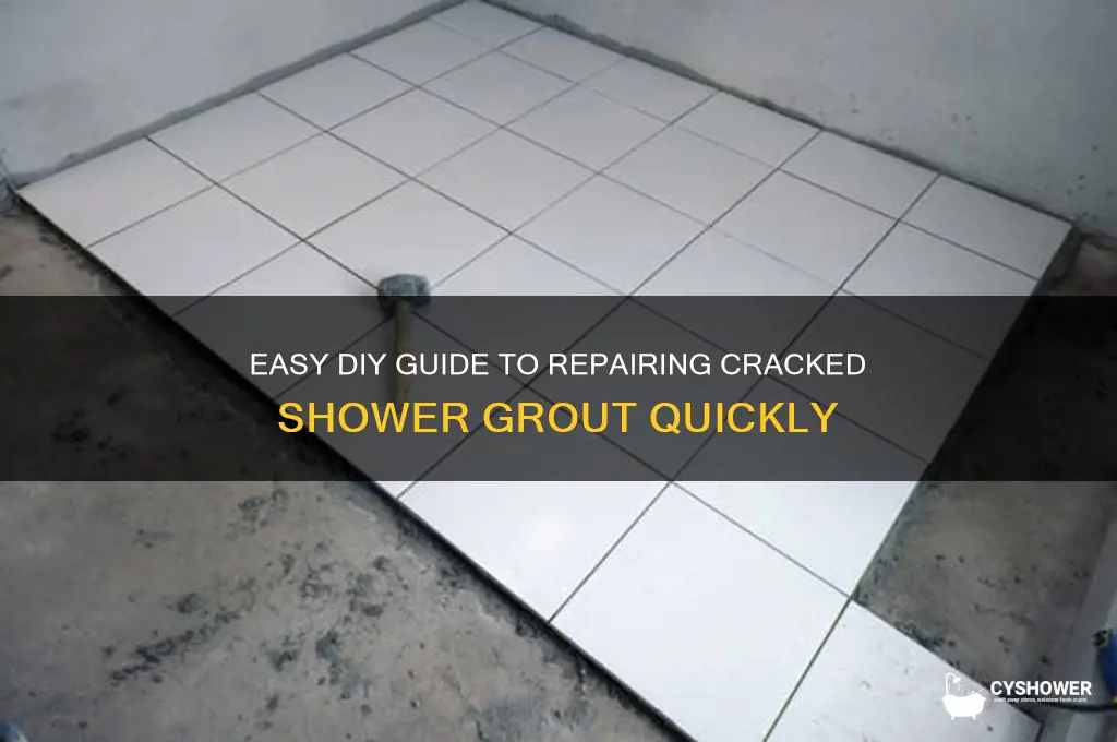 how to fix crack in grout in shower