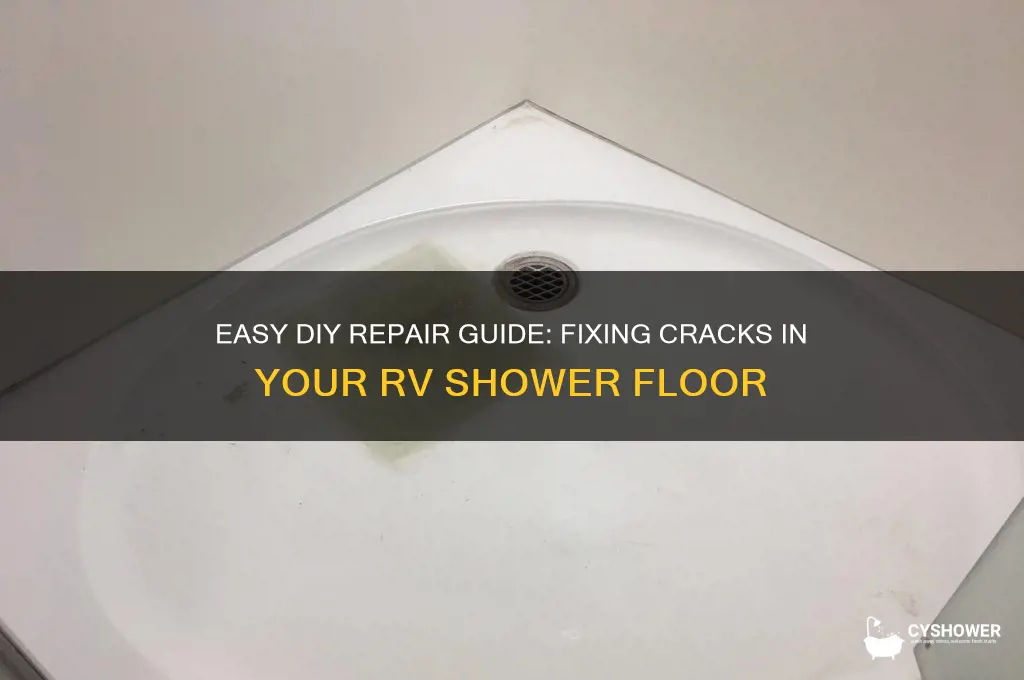 how to fix crack in rv shower floor
