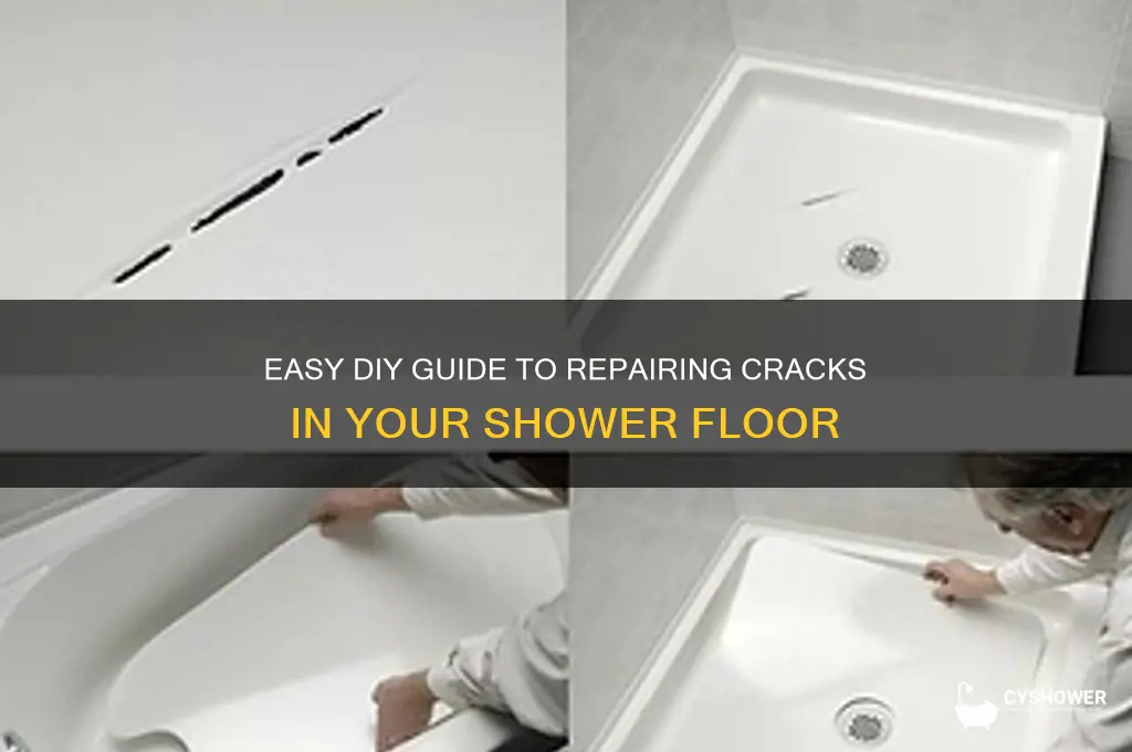 how to fix crack in shower fllor