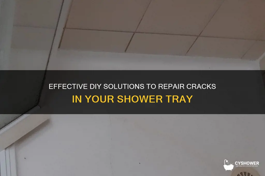 how to fix crack in shower tray
