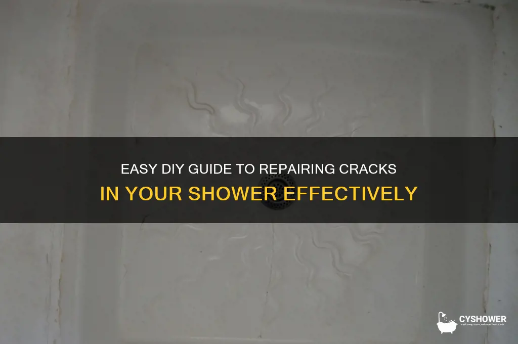 how to fix crack in shower