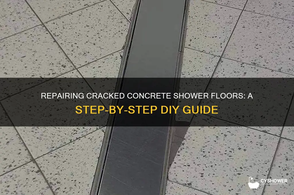 how to fix cracked concrete in shower floor