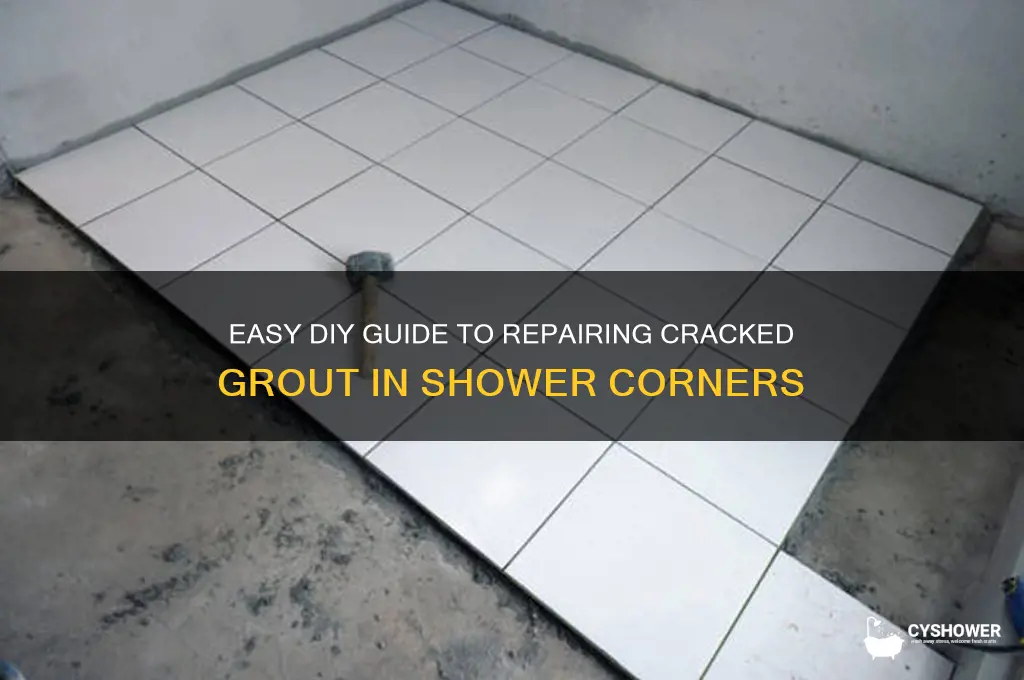 how to fix cracked grout in shower corners