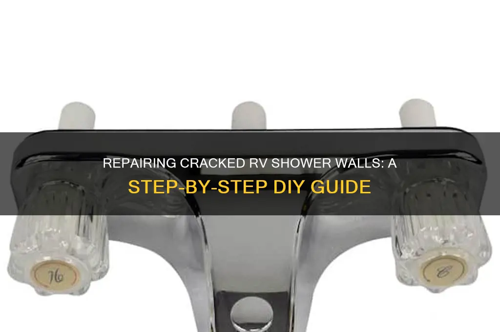 how to fix cracked rv shower wall