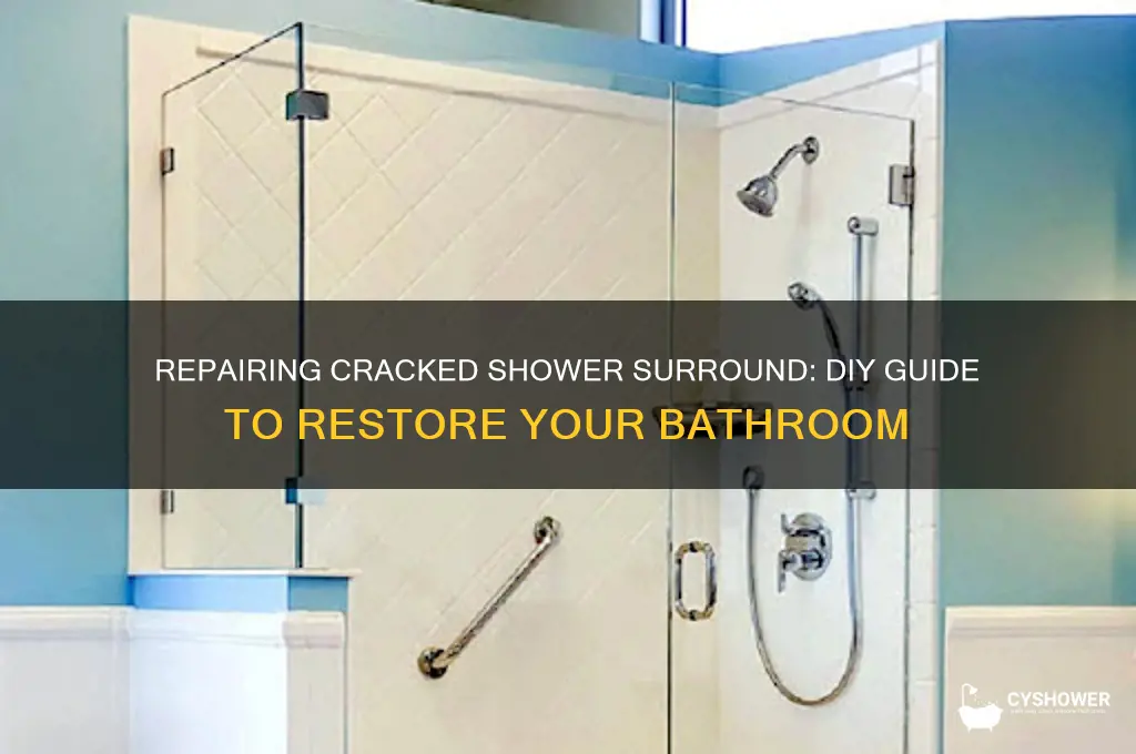 how to fix cracked shower surround