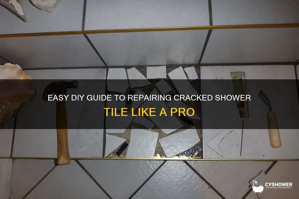 how to fix cracked shower tile