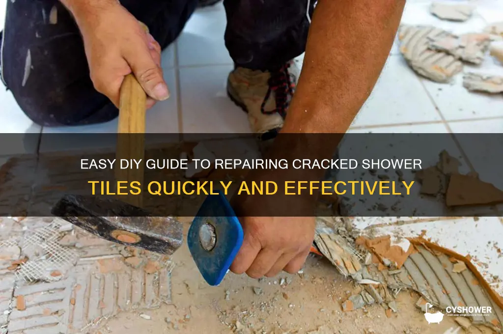 how to fix cracked shower tiles