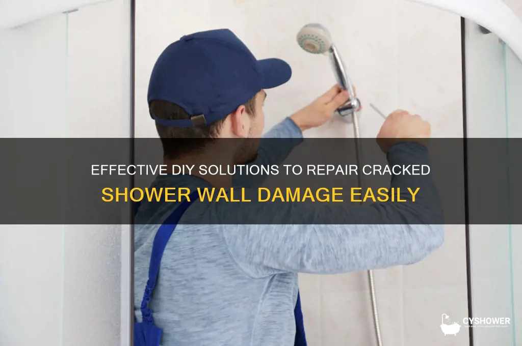 how to fix cracked shower wall