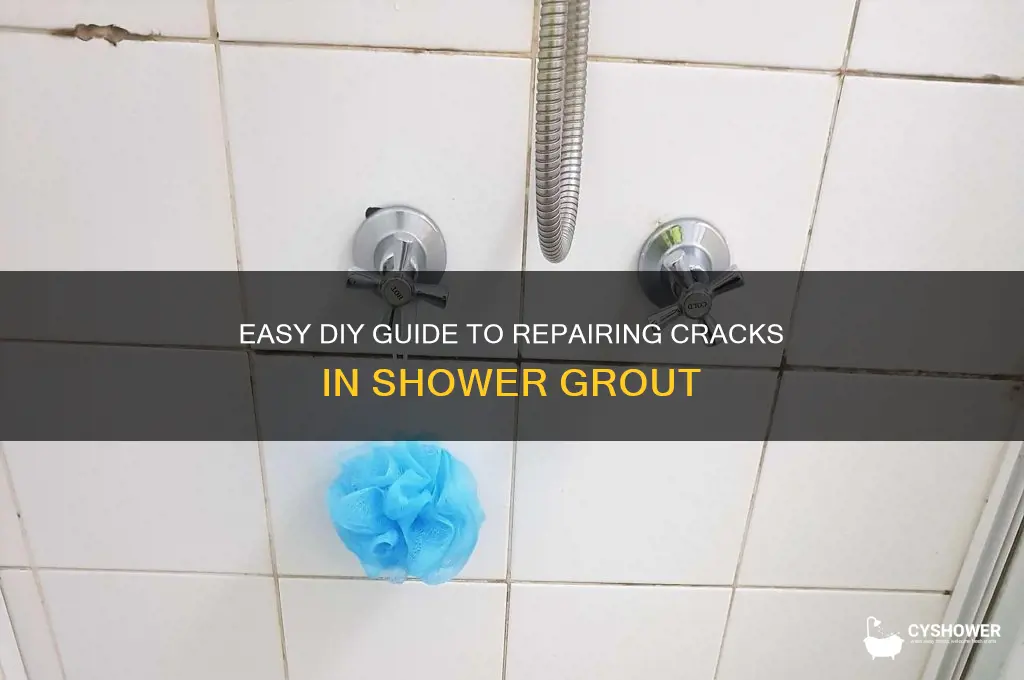 how to fix cracks in shower grout