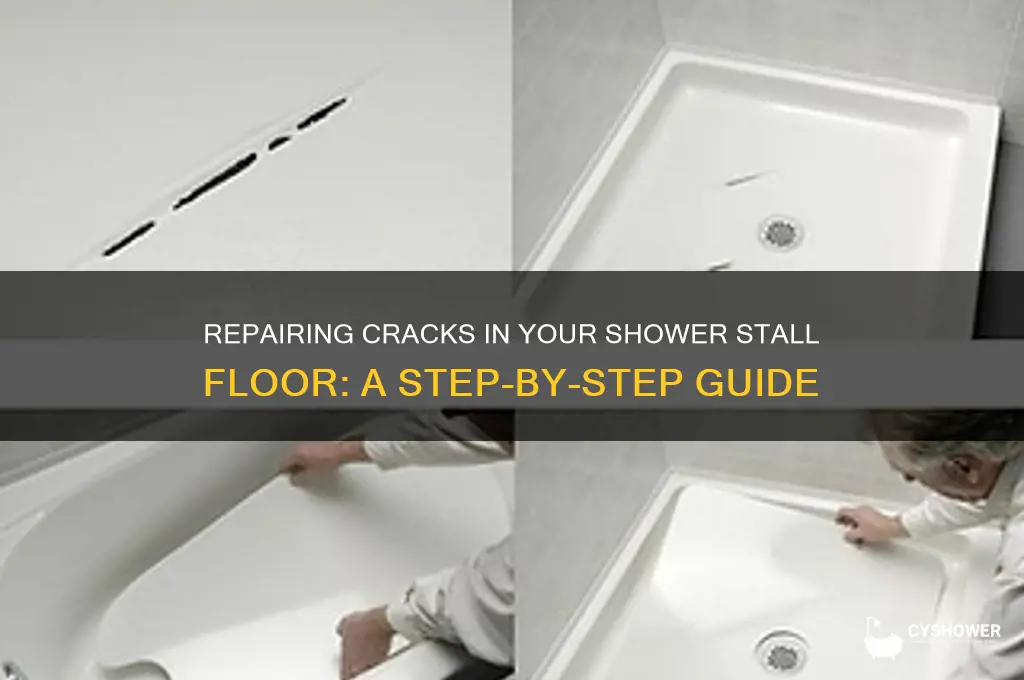 how to fix cracks in shower stall floor