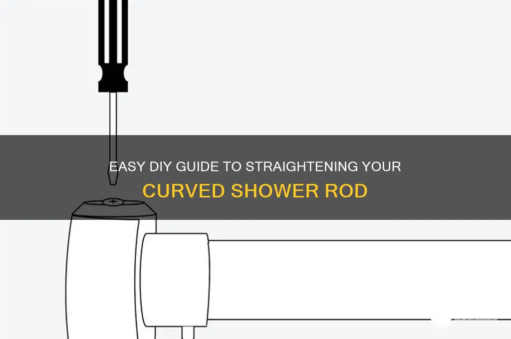 how to fix curved shower rod