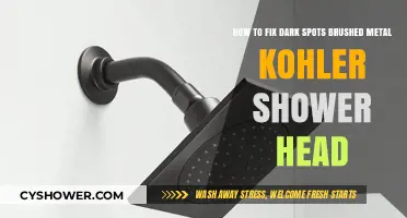 Restore Your Kohler Shower Head: Removing Dark Spots on Brushed Metal