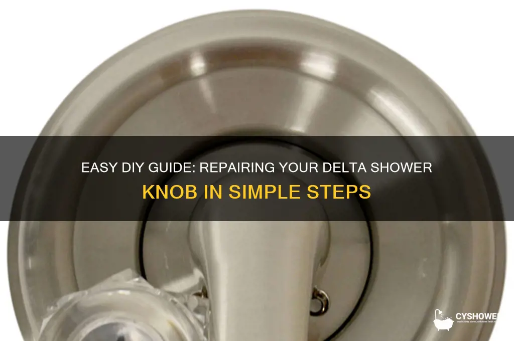how to fix delta shower knob