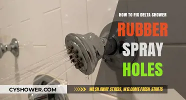 Easy DIY Guide to Unclogging Delta Shower Rubber Spray Holes
