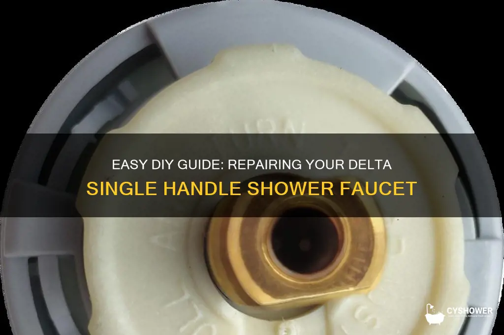 how to fix delta single handle shower faucet
