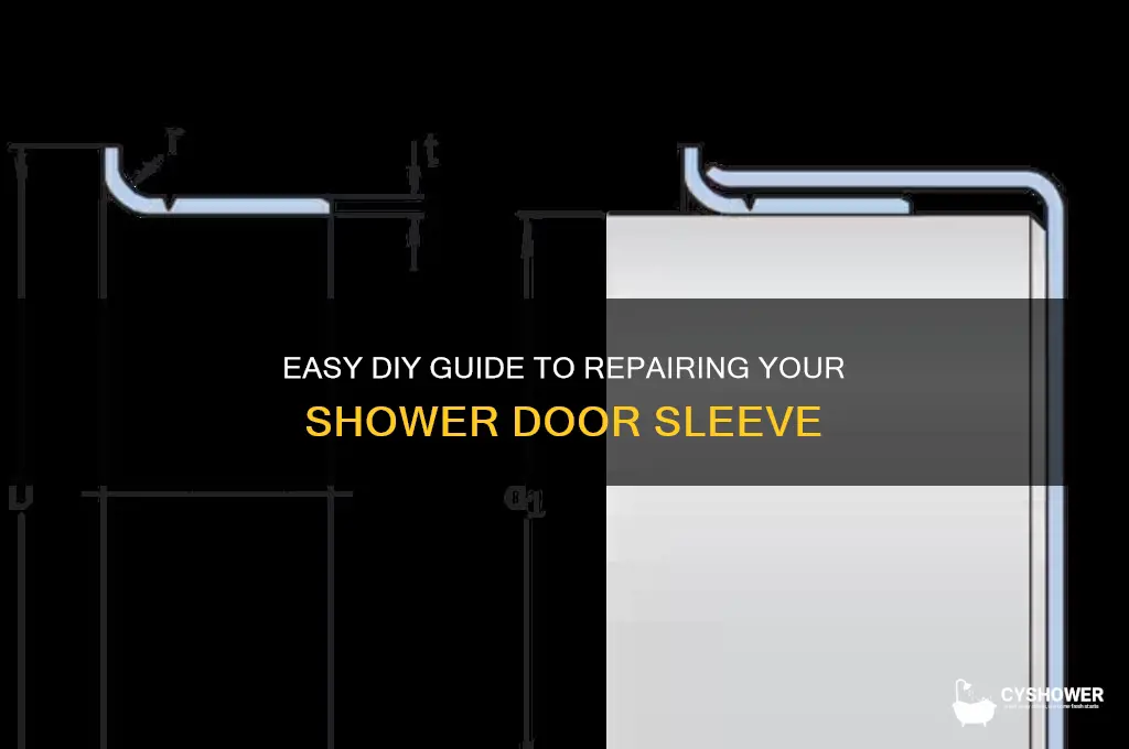 how to fix door sleeve of shower door