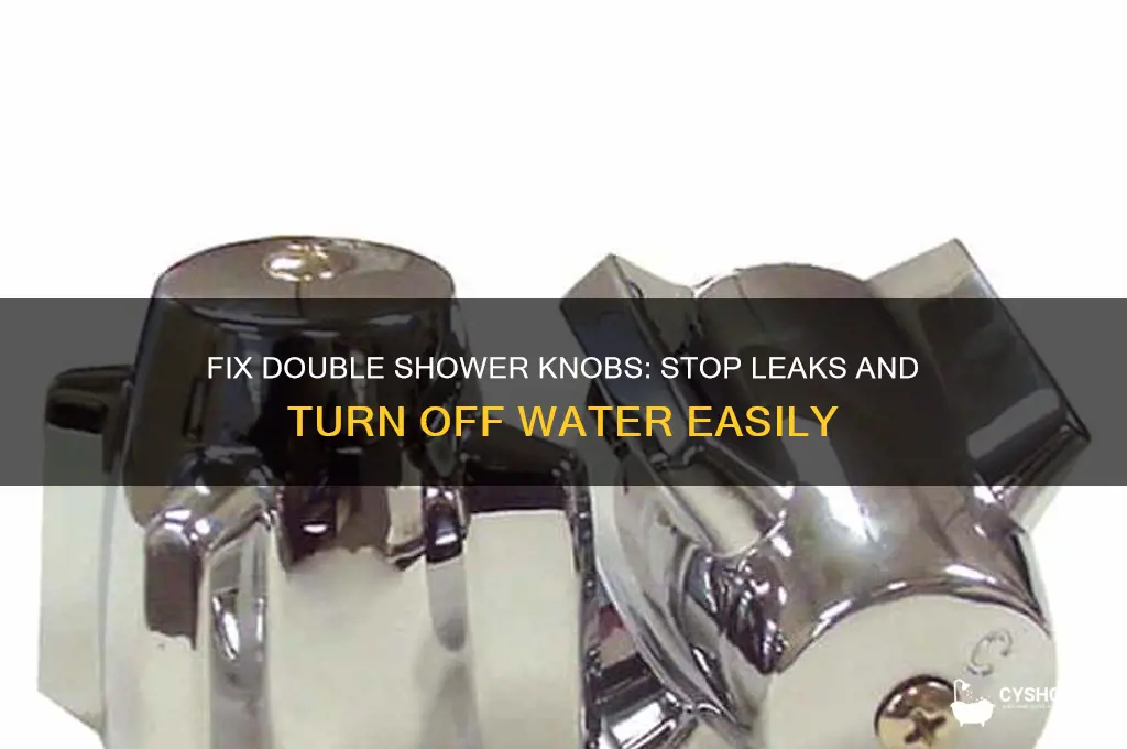 how to fix double shower knobs not turning shower off