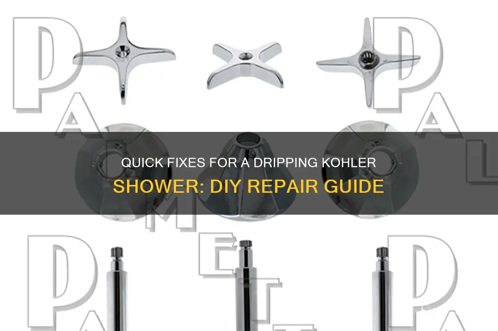 how to fix dripping kohler shower