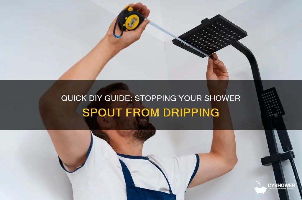 how to fix dripping shower spout