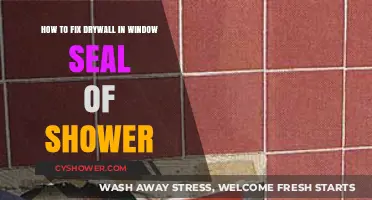 Repairing Drywall in Shower Window Seals: A Step-by-Step Guide