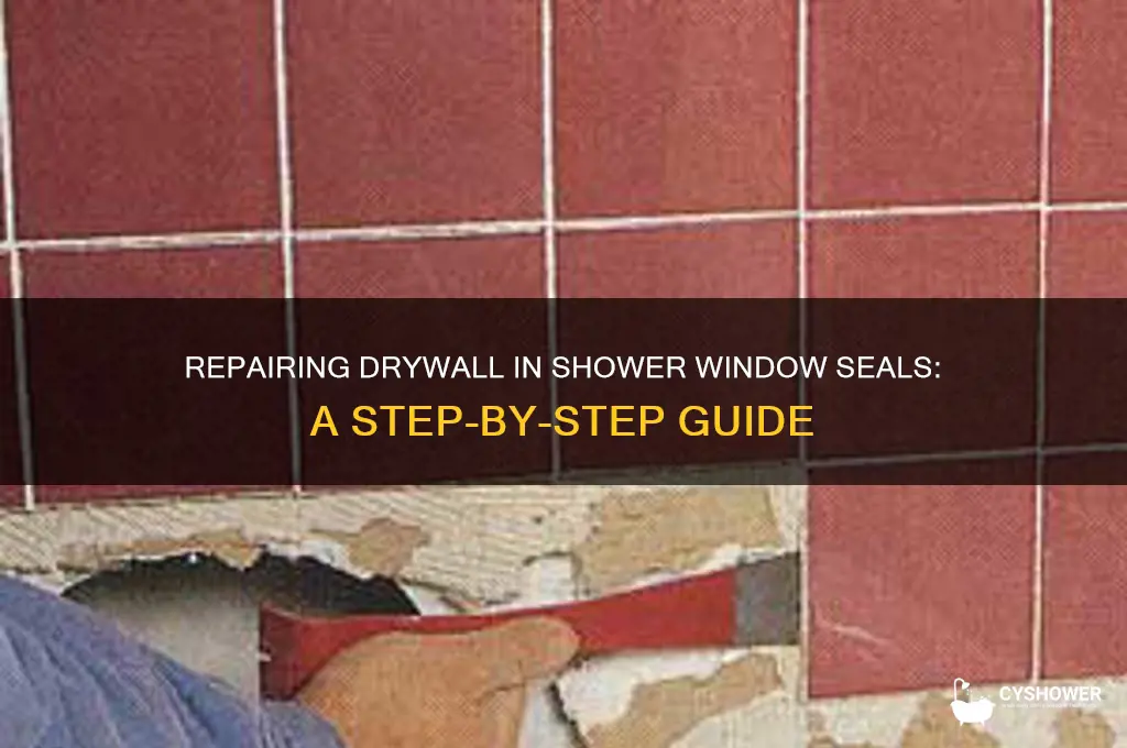 how to fix drywall in window seal of shower