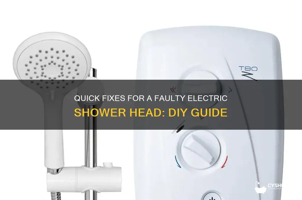 how to fix electric shower head