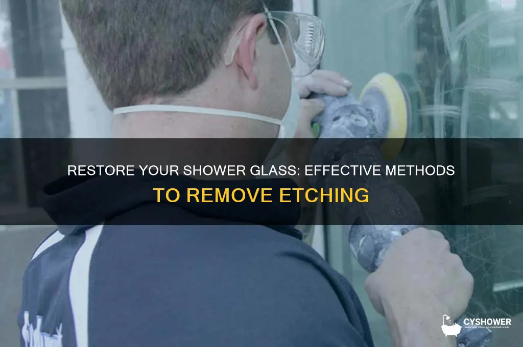 how to fix etched shower glass