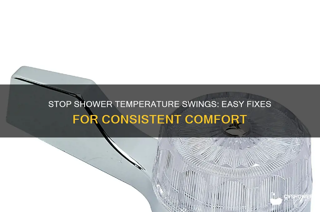 how to fix fluctuating shower temperature