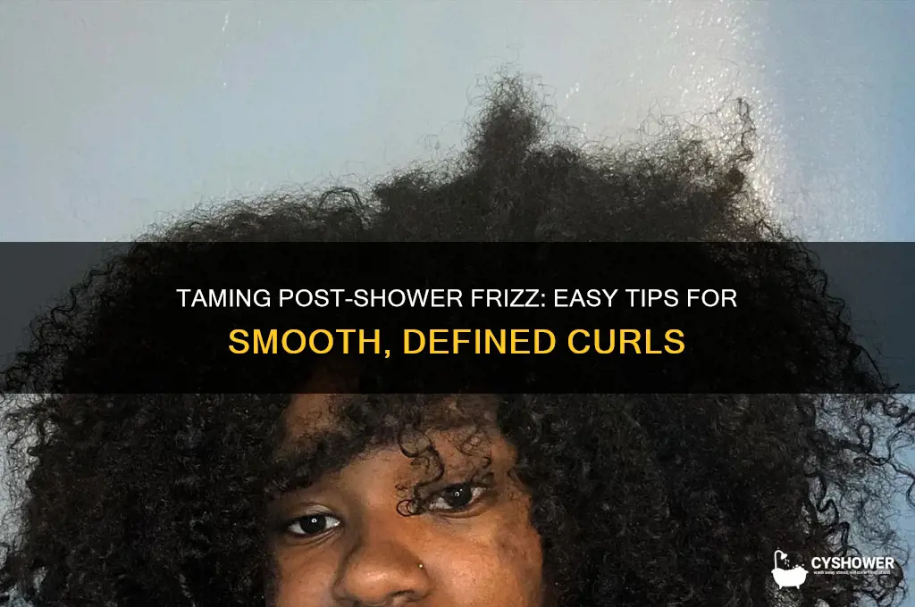 how to fix frizzy curly hair after shower