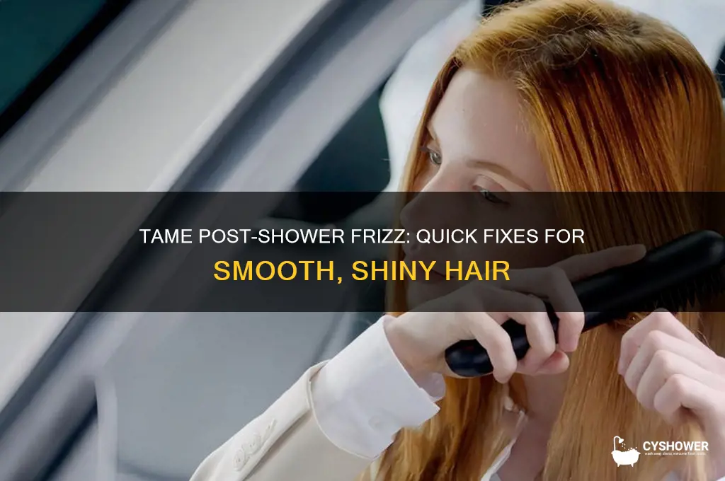 how to fix frizzy hair after shower
