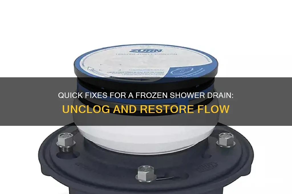 how to fix frozen shower drain