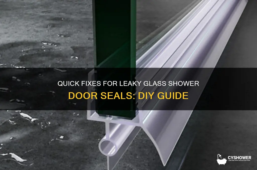 how to fix glass shower door seal