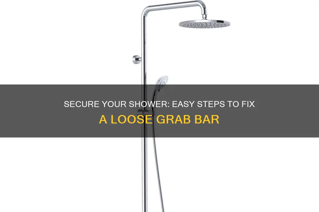 how to fix grab bar in shower
