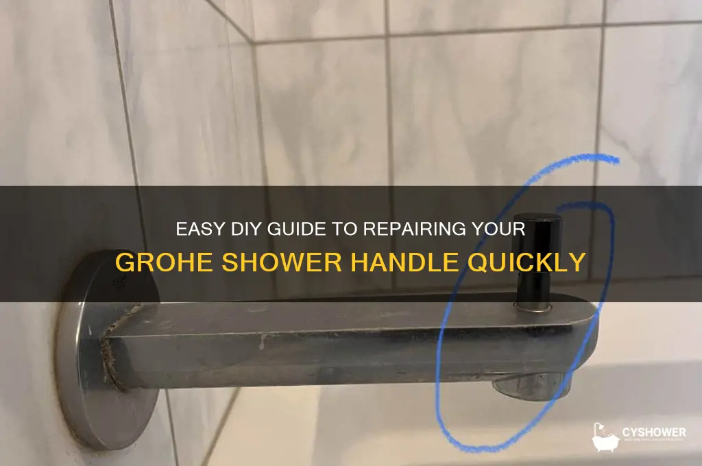 how to fix grohe shower handle